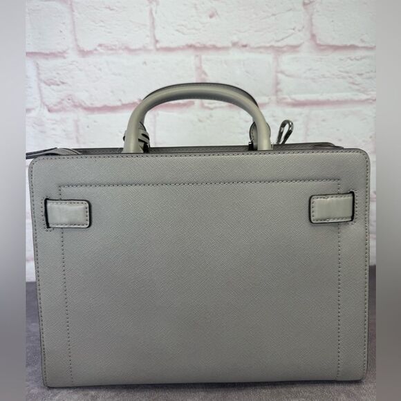 Michael Kors NWT Gray Medium East West Rayne Leather Handbag - Picture 4 of 11